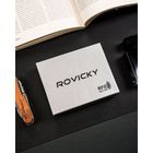 Portfel, banknotówka, czarny, skórzany, Rovicky