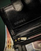 Portfel, czarny, skórzany, Peterson