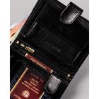 Portfel, czarny, skórzany, RFID, Peterson