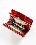 Portfel, czerwony, skórzany, Peterson