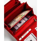 Portfel, czerwony, skórzany, Rovicky