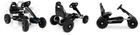 Ricokids, gokart dziecięcy na pedały, czarny, do 30 kg, RK-591