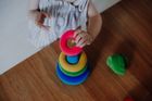Rubbabu, układanka edukacyjno-sensoryczna, piramida z piłką