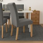 Ruhhy, pokrowce na krzesła, ciemnoszare, 6 szt.