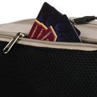 Saszetka na biodro, nerka, jasnoszara, Peterson