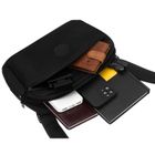 Saszetka sportowa, czarna, Peterson