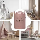 Sipo, Kot, kosz na zabawki XL, premium boucle, zamykany na ściągacz, różowy