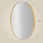 Stilovo, Noor, okrągłe lustro, metalowa rama, 80 cm