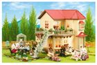 Sylvanian Families, miejski domek z oświetleniem, zestaw prezentowy z figurkami i mebelkami, 2747