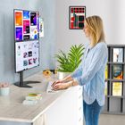 Techly, podstawa pod dwa monitory, biurkowa, pionowa, 13-27", LCD, 10 kg