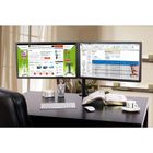 Techly, podwójne ramię biurkowe, LED/LCD 13-27"