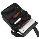 Torba listonoszka, czarna, skórzana, Rovicky