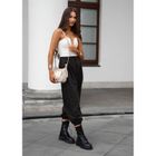 Torebka listonoszka, beżowa, skóra ekologiczna, Peterson