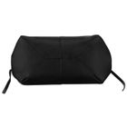 Torebka shopper z etui, czarna, skóra ekologiczna, Peterson