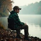 Trizand, stolik wędkarski + dwa krzesła