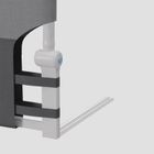 Tulano, Cover 30, barierka ochronna na łóżko, grey, 200 cm