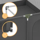 Tulano, Cozy 28, kojec dziecięcy, graphite, 200 cm