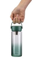 Vialli Design, Fuori, butelka z podwójną ścianką i zaparzaczem, zielona, 350 ml