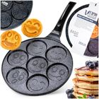 Vilde, Basic Line, patelnia do jajek, granitowa, 7 otworów, 26 cm