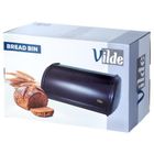 Vilde, chlebak stalowy, czarny, 36-23-14,5 cm