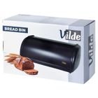 Vilde, chlebak stalowy, czarny, 43-27,5-18,5 cm