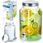 Vilde, słój do napojów, z kranikiem, szklany, 6,2l