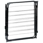 Vilde, suszarka na pranie metalowa, czarna pionowa, 61-58-136 cm