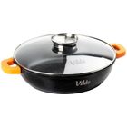 Vilde, Terruna Aroma, patelnia granitowa, ze szklaną pokrywką, głęboka, 32 cm, 4,7l