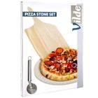 Vilde, zestaw, kamień szamotowy do pieczenia pizzy + forma na pizzę + łopata