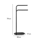 Wenko, Levante, metalowy stojak na ręczniki, wys. 79 cm