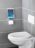 Wenko, uchwyt na papier toaletowy z półką na tablet, smartfon, 2w1