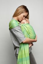 Zaffiro, Hug Me Eco, chusta tkana, paski seledynowe
