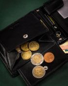 Zestaw prezentowy: Portfel, Brelok, czarny, skórzany, Peterson