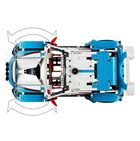 Zestaw promocyjny: LEGO Technic, Niebieska wyścigówka, 42077 + GRATIS: LEGO Speed Champions, Ford Fiesta M-Sport WRC, 75885