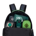 Abag, plecak szkolny, 3-komorowy, hexagon green ombre