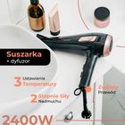 Adler, suszarka ze zwijanym przewodem, z dyfuzorem, 2400W