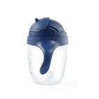BabyOno, kubek niekapek z obciążoną słomką, niebieski
