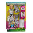 Barbie, Kolorowa Moda, zestaw kreatywny z lalką i akcesoriami