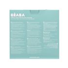 Beaba, komplet naczyń z silikonu z przyssawką, cotton candy