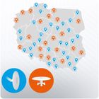 Berdsen, antena wewnętrzna zewnętrzna TV, ultra HD 4K, biała, BD-955