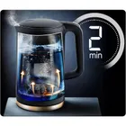 Berdsen, czajnik elektryczny, czarno-złoty, 1,7l, BD-712