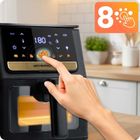 Berdsen, frytkownica beztłuszczowa, air fryer, 1700W, czarny, 6,5l, BD-655