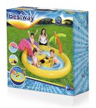 Bestway, basen dmuchany ze zjeżdzalnią i fontanną, słoneczna kraina, 237-201-104 cm
