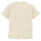 Beżowy t-shirt o kroju relaxed NOWEAR
