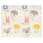 Bocioland, Słonik, składana mata piankowa, szara, 150-180 cm