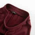 Bordowe spodnie dresowe unisex z szerokimi nogawkami NOWEAR