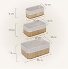 Boximo, Vinno, zestaw bambusowych koszyków do przechowywania