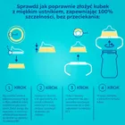 Canpol babies, Bonjour, FirstCup, kubek z silikonowym ustnikiem, niebieski, 250 ml