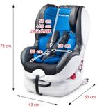 Caretero, Defender+ Isofix, fotelik samochodowy, 0-18 kg, black