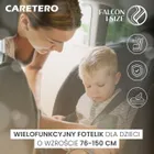 Caretero, Falcon, I-Size, fotelik samochodowy, brown, 76-150 cm